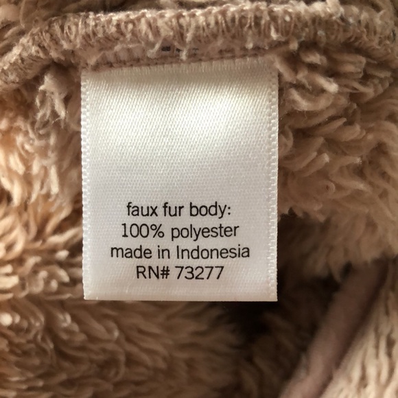 “SO” brand fuzzy teddybear fleece zip front jacket with pockets - junior size S - Picture 4 of 12